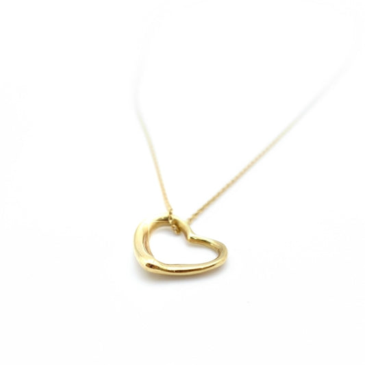 Tiffany & Co. Necklace Open Heart K18 Approx. 3 g Gold