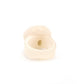 CHANEL Camellia Coco Mark Ring Ivory 53 Rose CC Mark Logo Ring 1-2-1234