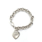 Tiffany & Co. Return Tiffany Heart Plate Chain bracelet SV925 Silver