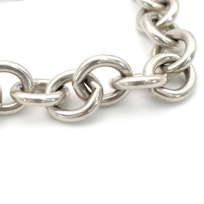 Tiffany & Co. Return Tiffany Heart Plate Chain bracelet SV925 Silver