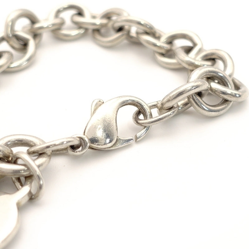 Tiffany & Co. Return Tiffany Heart Plate Chain bracelet SV925 Silver