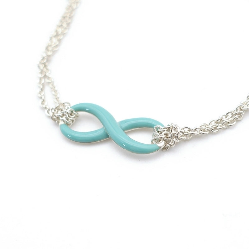 Tiffany & Co. Bracelet Circle Tiffany Blue Coated Bangle Sterling Silver 925 7-6-629