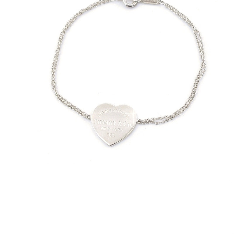 Tiffany & Co. Return to Tiffany Bracelet Sterling Silver 925 Silver Heart Approx. 3g 6-10-479