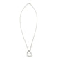 Tiffany & Co. Open Heart Necklace Elsa Peretti Silver 925 Approximately 5g