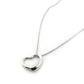 Tiffany & Co. Open Heart Necklace Elsa Peretti Silver 925 Approximately 6g