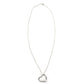 Tiffany & Co. Open Heart Necklace Elsa Peretti Silver 925 Approximately 6g
