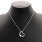 Tiffany & Co. Open Heart Necklace Elsa Peretti Silver 925 Approximately 6g