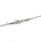 Tiffany & Co. Open Heart Necklace 1P Pink Sapphire Silver 925 Approximately 3g
