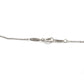 Tiffany & Co. Open Heart Necklace 1P Pink Sapphire Silver 925 Approximately 3g