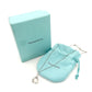 Tiffany & Co. Open Heart Necklace 1P Pink Sapphire Silver 925 Approximately 3g