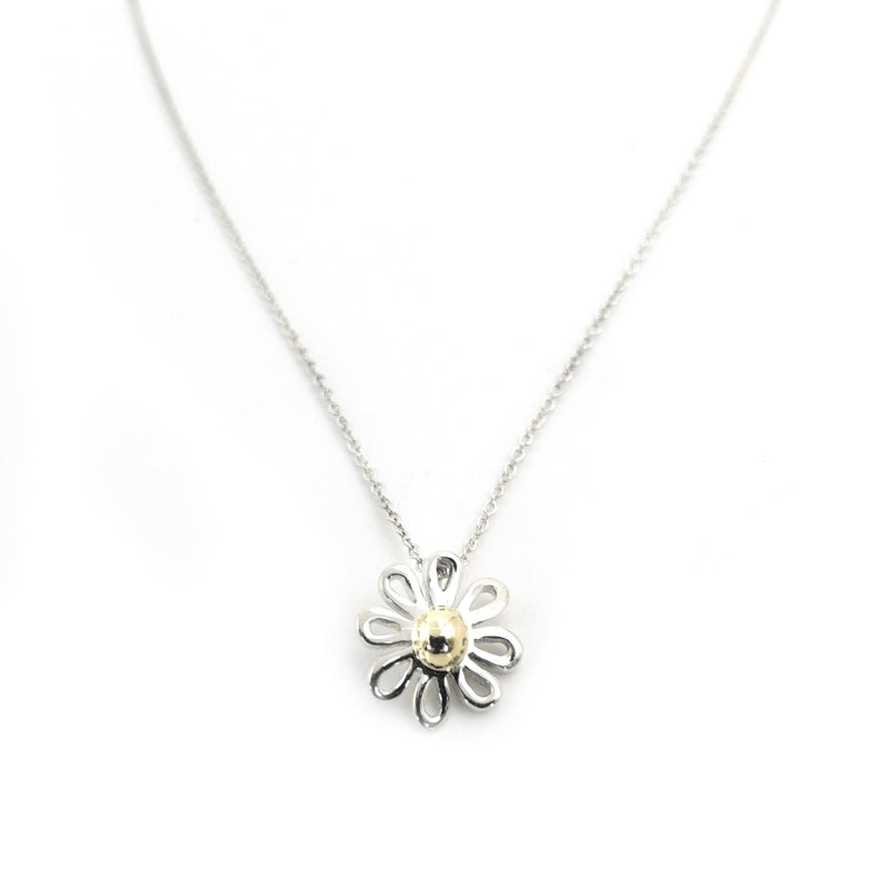 Tiffany & Co. Daisy fluffy Paroma Necklace Picasso Silver 925 K18 Approximately 3g