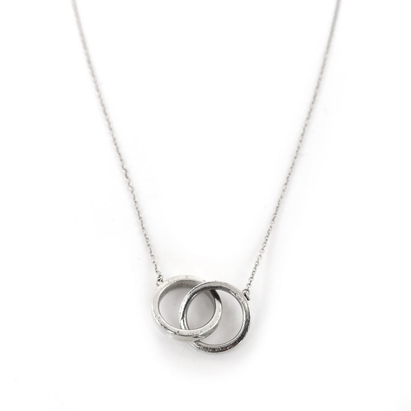 Tiffany&Co. Inter Locking Necklace Silver 925 Approximately 4g