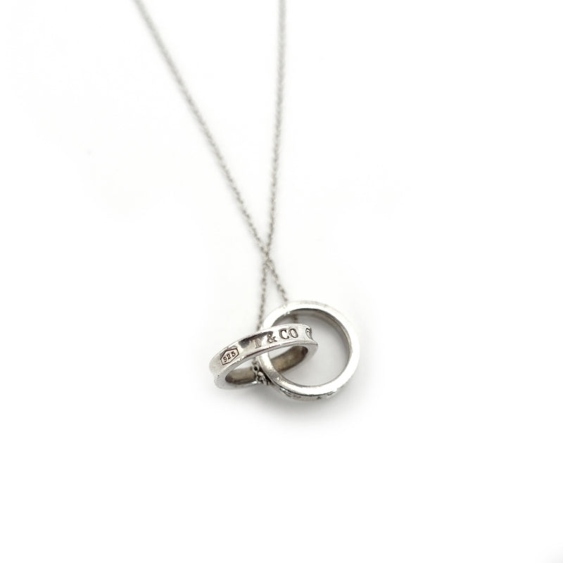 Tiffany&Co. Inter Locking Necklace Silver 925 Approximately 4g