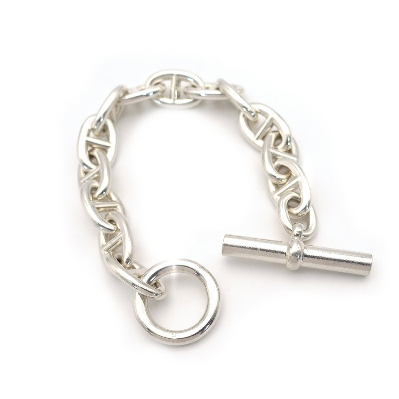 HERMES Chaîne d'Ancre TGM 13-Link Bracelet Sterling Silver 925 with Box 6-10-986