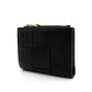 BOTTEGA VENETA Wallet Intrecciato Black Leather Bifold Black 7-7-546
