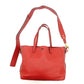 DIOR D-BEE Shopping Bag Red Leather 2-Way Shoulder Bag