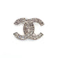 CHANEL Coco Mark Brooch with Rhinestones, Silver 01P 7-5-803