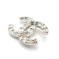 CHANEL Coco Mark Brooch with Rhinestones, Silver 01P 7-5-803