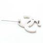 CHANEL Coco Mark Brooch with Rhinestones, Silver 01P 7-5-803