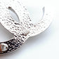 CHANEL Coco Mark Brooch with Rhinestones, Silver 01P 7-5-803