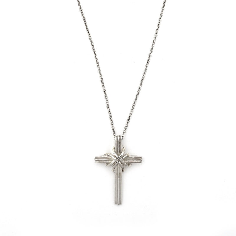 Tiffany & Co. Cross Necklace Silver 925 Approximately 4g
