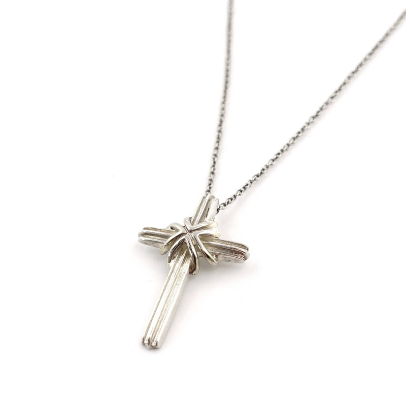 Tiffany & Co. Cross Necklace Silver 925 Approximately 4g