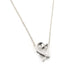 Tiffany & Co. Love Heart Necklace 1P Diamond Silver 925 Approximately 3g