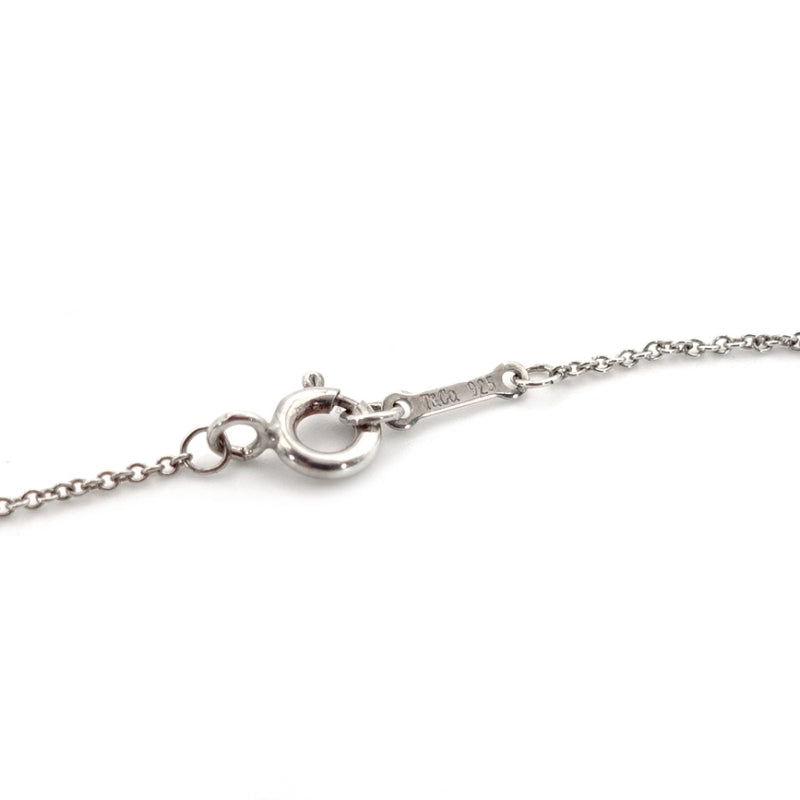 Tiffany & Co. Love Heart Necklace 1P Diamond Silver 925 Approximately 3g
