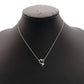 Tiffany & Co. Love Heart Necklace 1P Diamond Silver 925 Approximately 3g