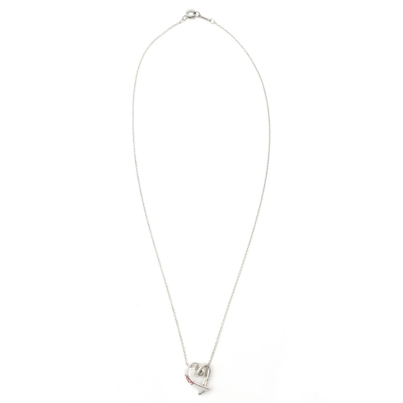 Tiffany & Co. Love Heart Necklace Silver 925 Silver Approximately 2g