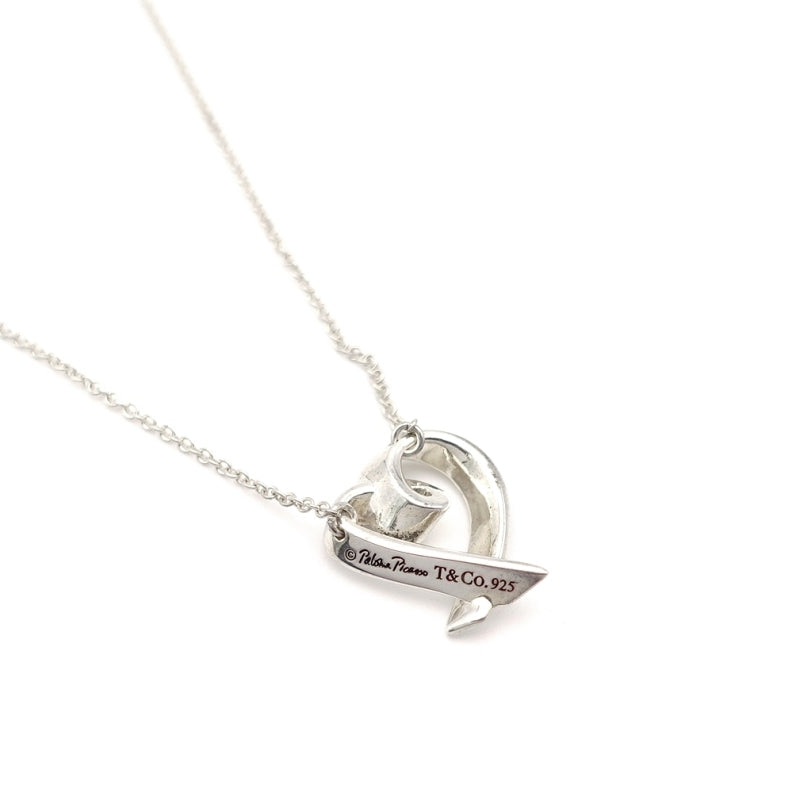 Tiffany & Co. Love Heart Necklace Silver 925 Silver Approximately 2g