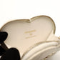 CHANEL Coco Mark Matelassé Patent Leather White Charm Coin Case