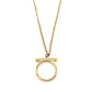 Salvatore Ferragamo Gancini Necklace Gold Logo