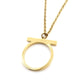 Salvatore Ferragamo Gancini Necklace Gold Logo