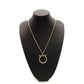Salvatore Ferragamo Gancini Necklace Gold Logo