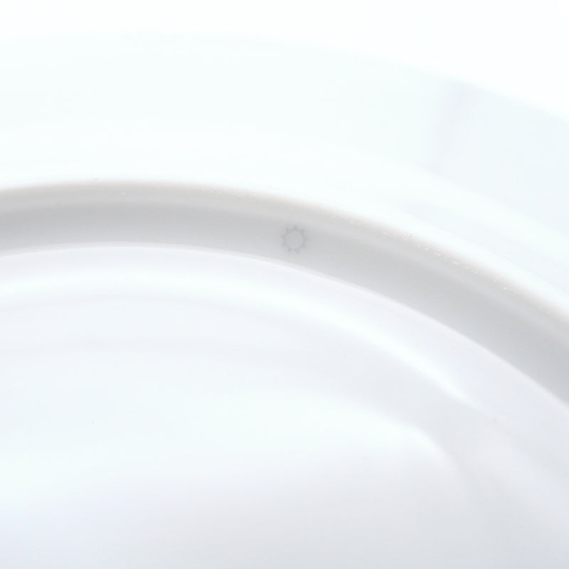 HERMES H Deco Plate Set of 2 Ash Deco Pair Plate Porcelain Diameter 22.5 cm 6-6-819