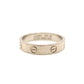 Cartier Mini Love Ring #58 Approx. Size 18 K18 White Gold 750 Approx. 5.1g Initial Engraved 7-1-489