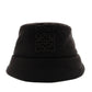 LOEWE Anagram Bucket Hat Black Nylon Logo Black Size 22.8" 7-7-334