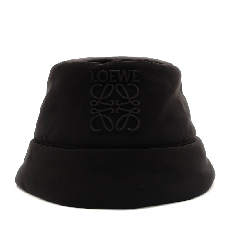 LOEWE Anagram Bucket Hat Black Nylon Logo Black Size 22.8" 7-7-334