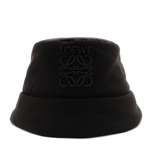 LOEWE Anagram Bucket Hat Black Nylon Logo Black Size 22.8" 7-7-334
