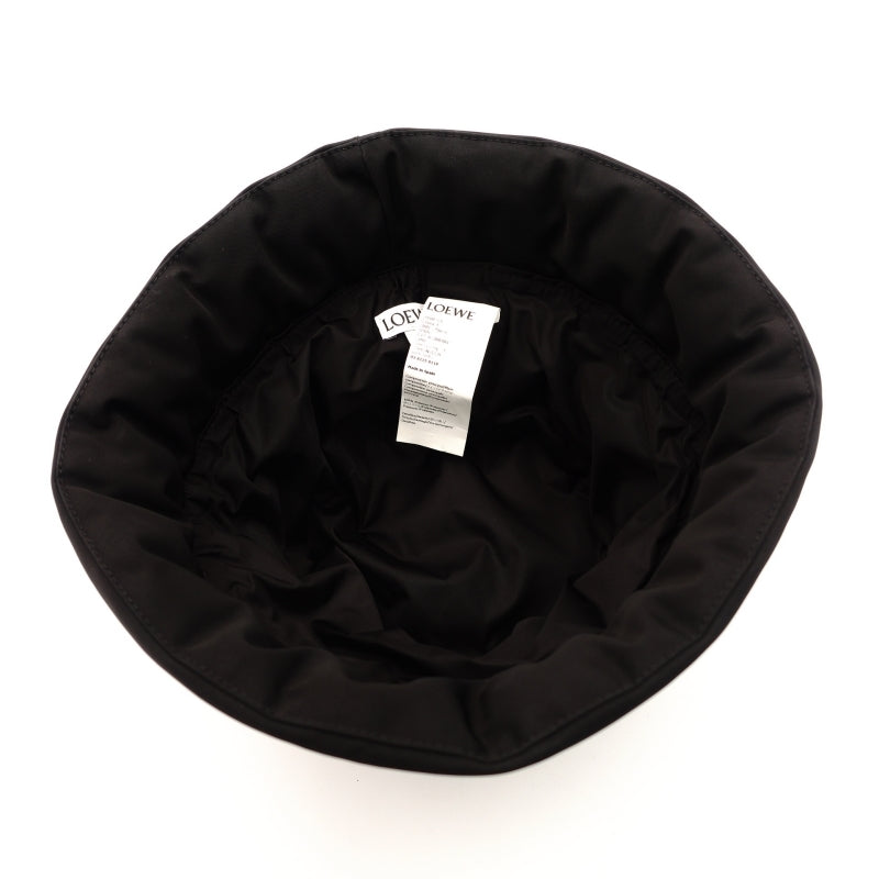LOEWE Anagram Bucket Hat Black Nylon Logo Black Size 22.8" 7-7-334