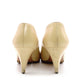 CHANEL Pumps Vintage Beige Black Leather Size 36 Approx. 9.1" 7-7-562-3