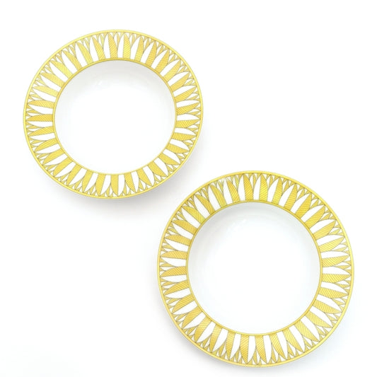 HERMES Pasta Plate Soleil de Hermès 2-Piece Set Diameter 9.4" With Box 6-6-816
