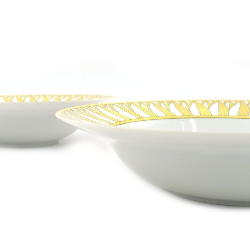HERMES Pasta Plate Soleil de Hermès 2-Piece Set Diameter 9.4" With Box 6-6-816