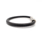 LOUIS VUITTON Bracelet Black Male Leather Silver Hardware