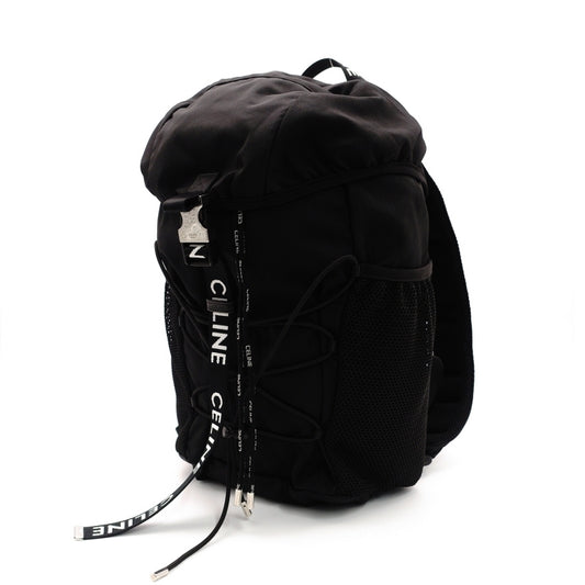 CELINE Backpack Nylon Black Rucksack Trekking Logo Men