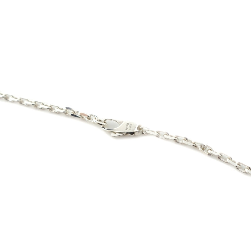 GUCCI Silver Necklace Sterling Silver 925 Unisex Logo 7-2-348