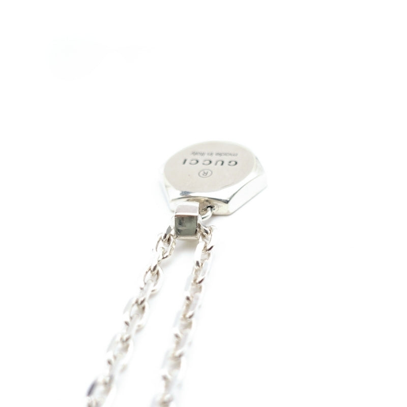 GUCCI Silver Necklace Sterling Silver 925 Unisex Logo 7-2-348