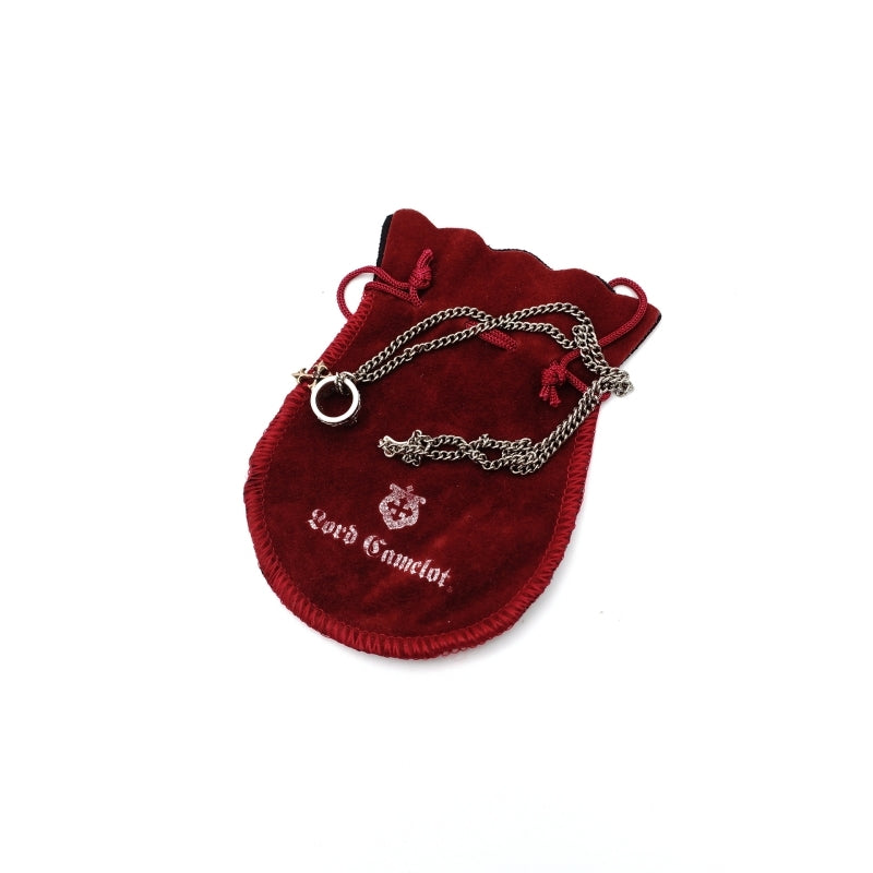 Lord Camelot Necklace Sterling Silver 925 Crown LC Cross Approx. 8g 7-7-571