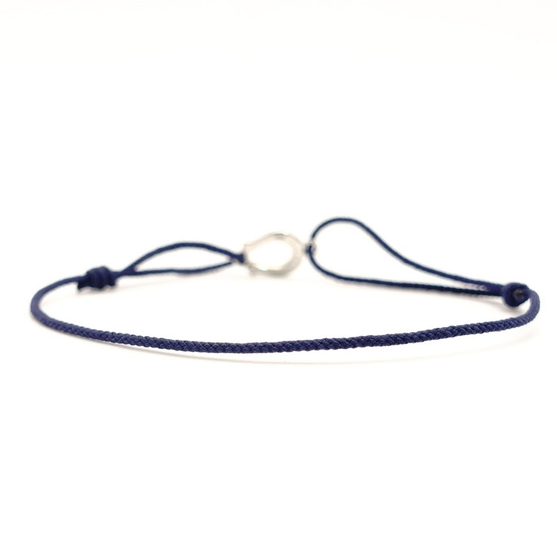 SYMPATHY OF SOUL Horseshoe Bracelet Sterling Silver 925 Anklet Rhinestone Approx. 1g 7-7-572